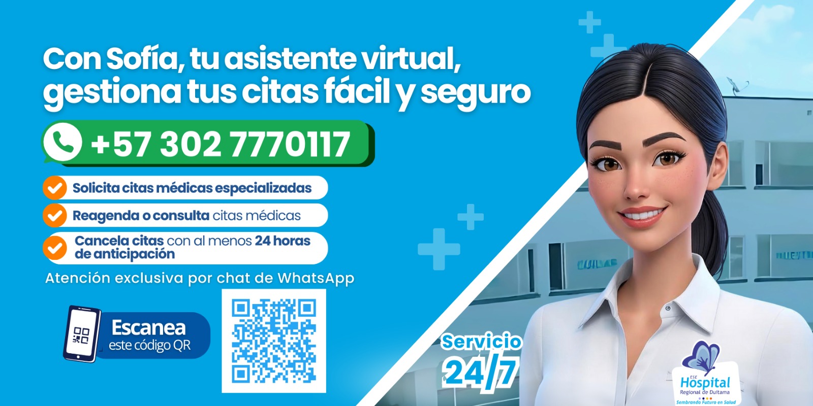 Codigo QR  Solicitud citas medicas